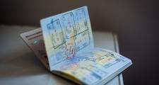 Passport visa stamps