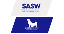 sasw and pfss logo on a blue and grey background 