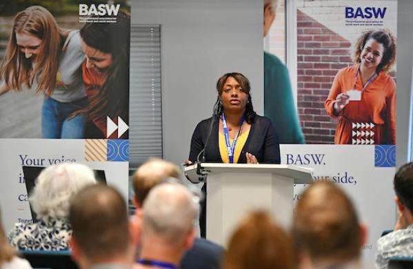 Speaker at BASW UK conference 2023
