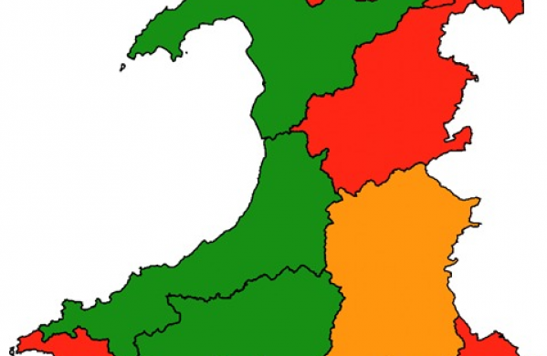 Wales Political Map 2024 