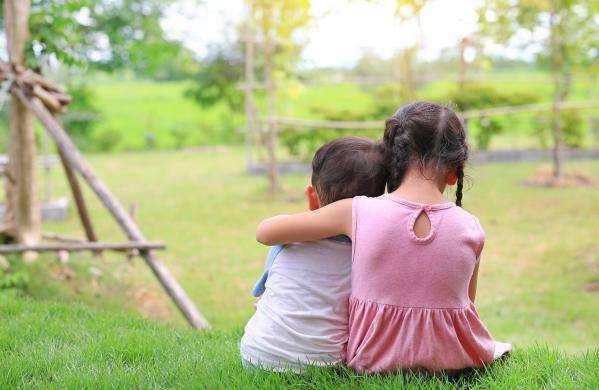 Children from behind