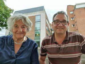 A photo of BASW Chair Julia Ross and SWU General Secretary John McGowan, 22nd August 2022