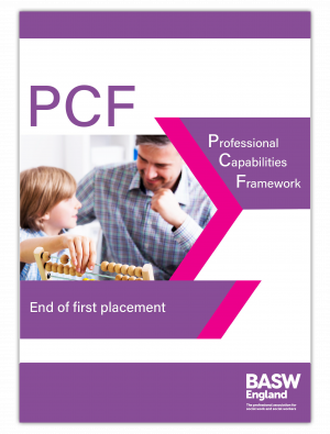 End of first placement (PCF) front cover 