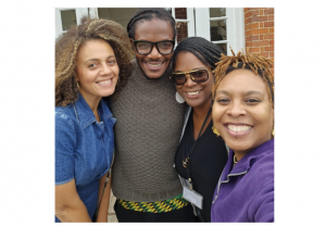 Protecting Young Black Lives, Celebrating Black Professionals conference October 2023 - A picture of Professor Carlene Firmin, Shantel Thomas, Patriche Bentick and Wayne Reid.