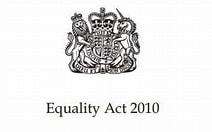 Image of UK Coat of Arm and the words "Equality Act 2010