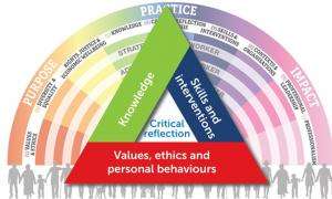 Professional Capabilities Statement (PCF) social work capability triangle