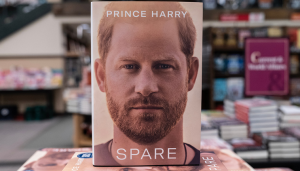 A picture of Prince Harry's memoir Spare